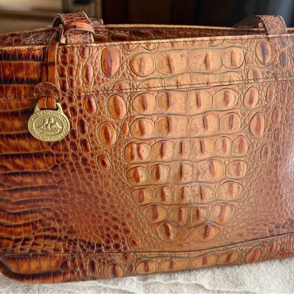 Brahmin Leather Crocodile Embossed Women's Bag - Picture 1 of 15